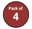 Pack of 4