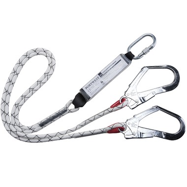 Double Kernmantle Lanyard With Shock Absorber