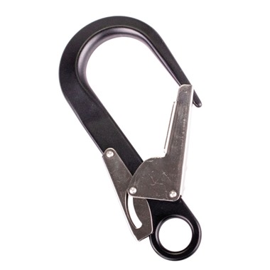 60mm Aluminium Double Action Scaffold Snap Karabiner (Pack of 2)
