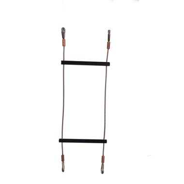 Black Rung Stainless Steel Wire Rope Ladder Swaged Eye By Lyon 