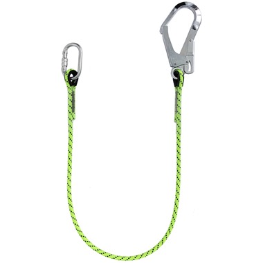 1mtr, 1.5mtr & 2mtr Restraint Lanyard Equipped with Scaffold Hook & Karabiner by G-Force 