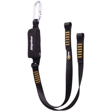 Twin Leg Webbing Lanyard & Shock Absorber 1.8mtrs 