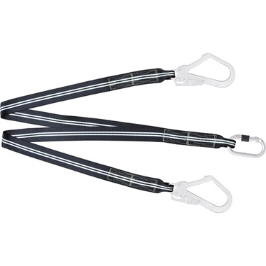 Kratos Safety FA4040015 1.5m Flame Resistant Y Forked Webbing Lanyard