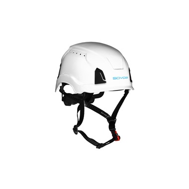 White Vented Safety Helmet By SOVOS 