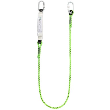 G-Force 2mtr Shock Absorbing Lanyard with Karabiners Max Weight 137kg