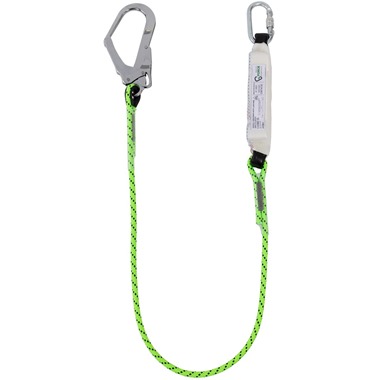 G-Force 1.75mtrs Shock Absorbing Lanyard with Scaffold Hook Max User Weight 137kg