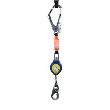 2.4mtrs Fall Arrester Retractable With Scaffold Hook (Max Weight 240kg) by G-Force 