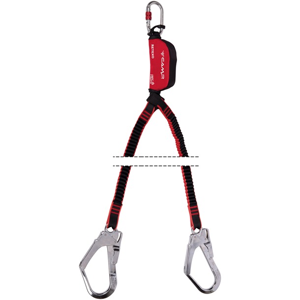 Twin Energy Absorbing Lanyard | C.A.M.P RETEXO REWIND 