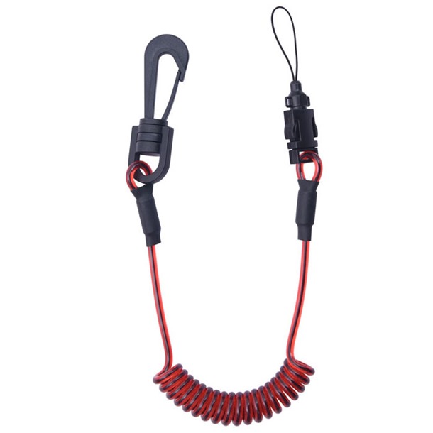 Tool Stretch Lanyard with Swivel Connector and Detachable Attachment Loop