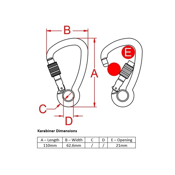 KONG Carbon Steel Ovalone Twistlock Karabiner | 40kN