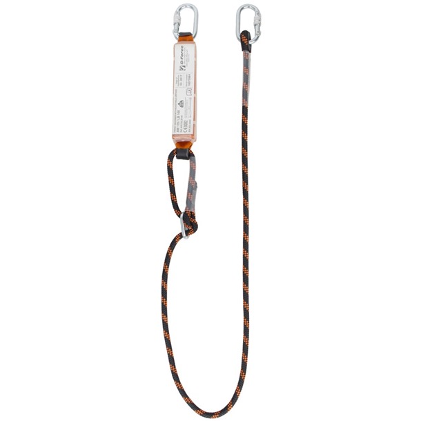 G-Force 2mtr Adjustable Shock Absorbing Lanyard With Karabiners Max user weight 140kg 
