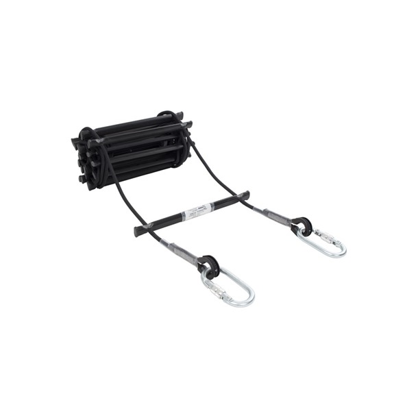 Wide Rung Rope Ladder 8mm Polyester in Black By G-Force 