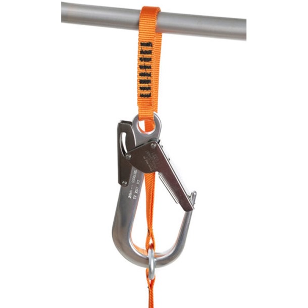 Climax 54-D Twin Leg Tie-Back Shock Absorbing Lanyard c/w Scaffold Hooks