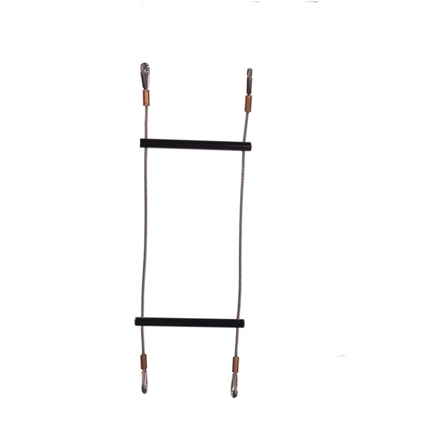 Black Rung Stainless Steel Wire Rope Ladder Swaged Eye By Lyon 