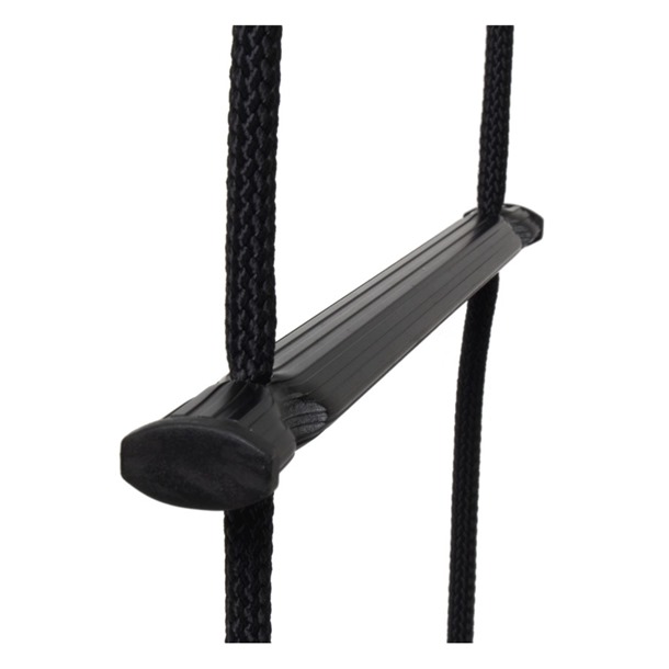 Wide Rung Rope Ladder 8mm Polyester in Black By G-Force 