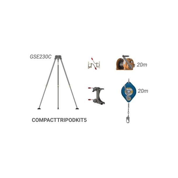 20mtr G.Saver & 20mtr G.Winch | Globestock Compact Tripod Kit 