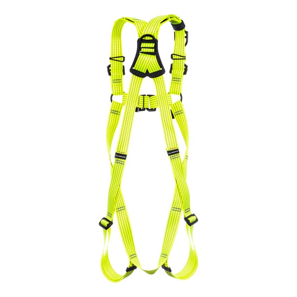 Front & Rear D Rescue Harness with rescue point and high vis webbing