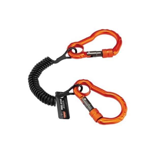 SQUIDS 0.9kg Coil Tool Lanyard Dual Karabiners by ERGODYNE 