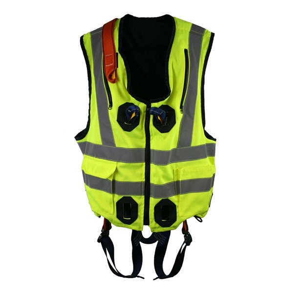 High Visibility Jacket Safety Harness, Elasticated & Quick Release By G-Force 
