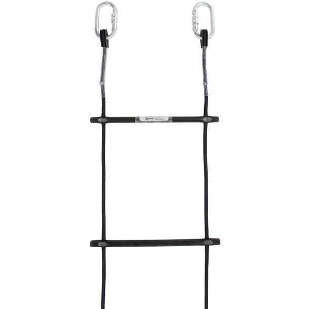 Wide Rung Rope Ladder 8mm Polyester in Black By G-Force 