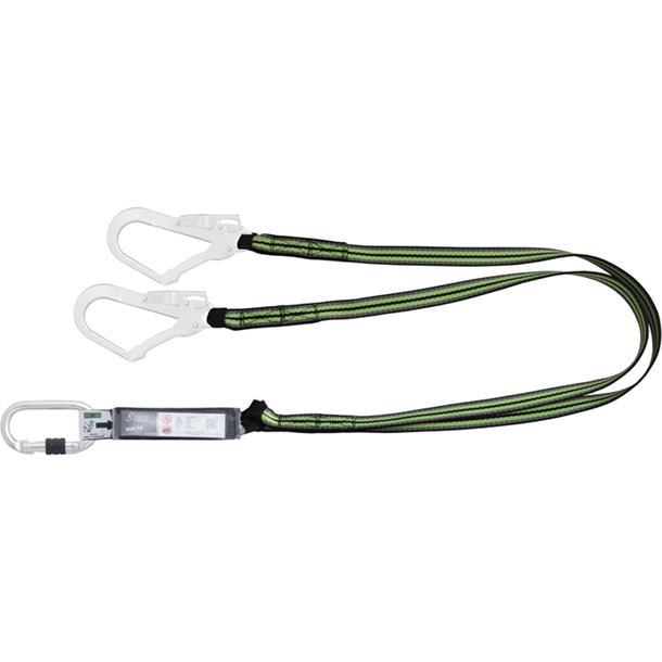 1.8m Gravity Y Forked Shock Absorbing Webbing Lanyard | FA 30 400 18 