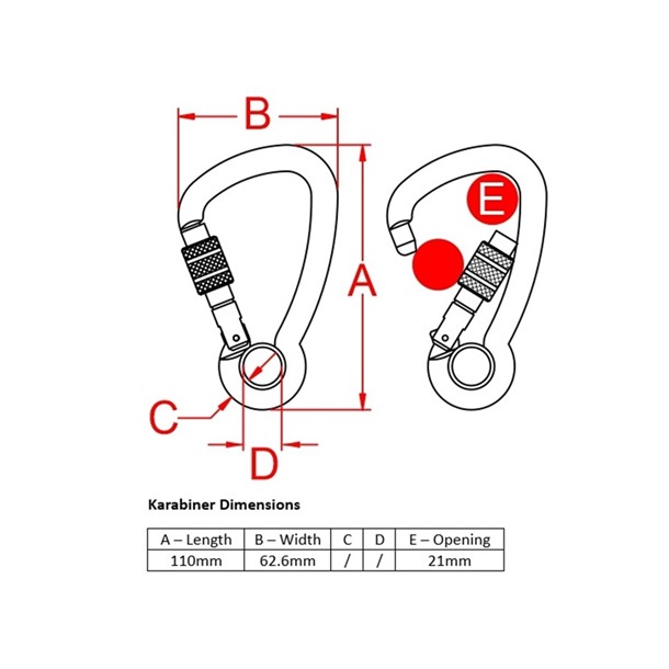KONG Ovalone Steel Twistlock Karabiner | 27kN 