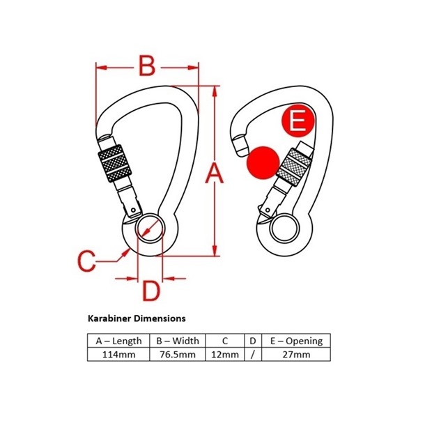  KONG XL Twistlock Karabiner | 50kN