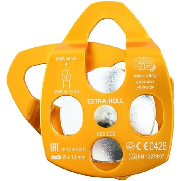 KONG Extra Roll Rope Pulley | 30kN M.B.S