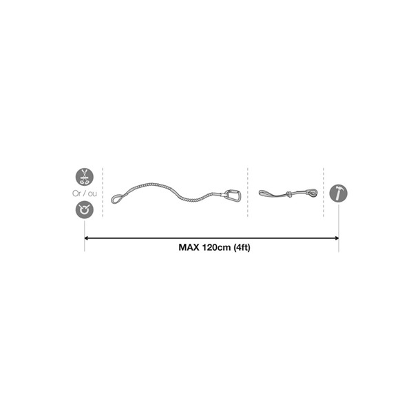 TOOLEASH Extendable 5kg Tool Tether | Petzl