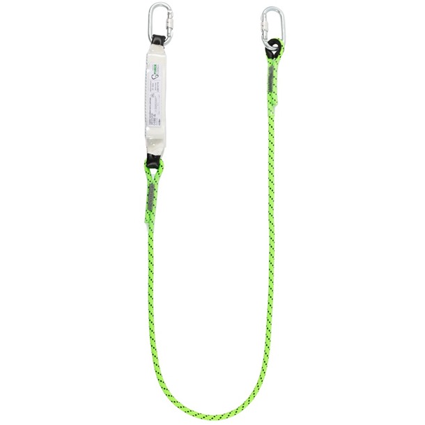 G-Force 2mtr Shock Absorbing Lanyard with Karabiners Max Weight 137kg 