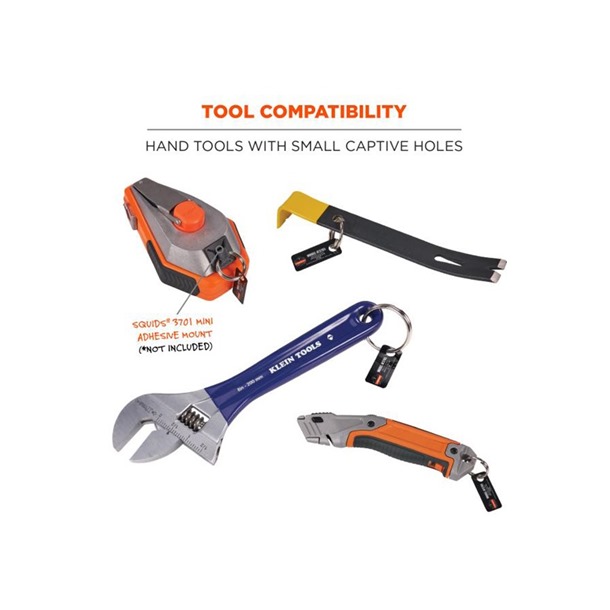 SQUIDS 10-pack Split Ring Tool Attachment By ERGODYNE 