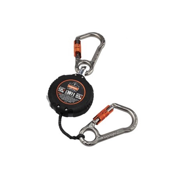SQUIDS Retractable Tool Lanyard Dual Karabiner By ERGODYNE 