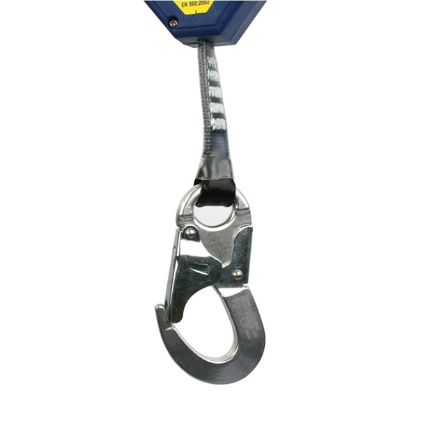 2.4mtrs Fall Arrester Retractable With Scaffold Hook (Max Weight 240kg) by G-Force 
