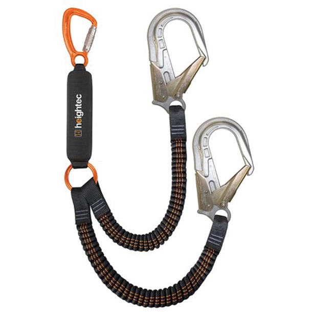 FLEXOR Elasticated Twin Lanyard c/w ANSI Hooks