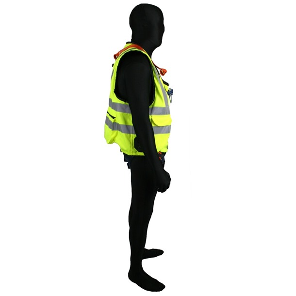 High Visibility Jacket Safety Harness, Elasticated & Quick Release By G-Force 