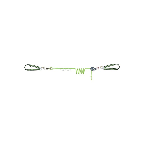 25mtr, 4 User Horizontal Temporary Lifeline c/w 4 0- Rings By Kratos 