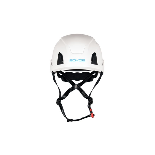 White Vented Safety Helmet By SOVOS 