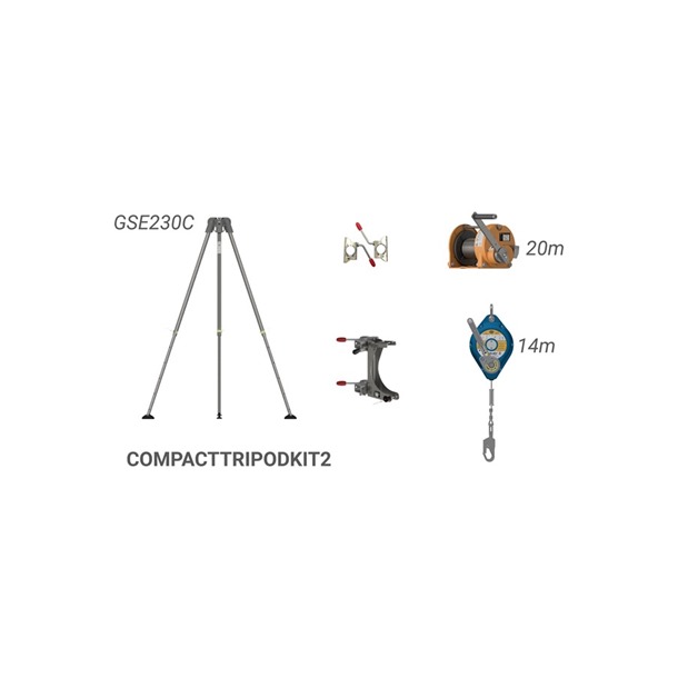14mtr G.Saver ll & 20mtr G.Winch | Globestock Compact Tripod Kit 