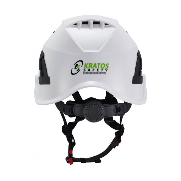 White Construction Helmet WOLF By Kratos